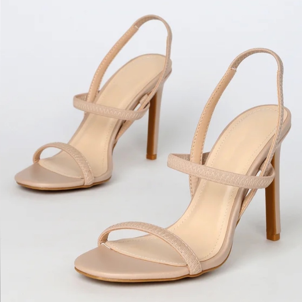Babie Light Nude Strappy High Heels